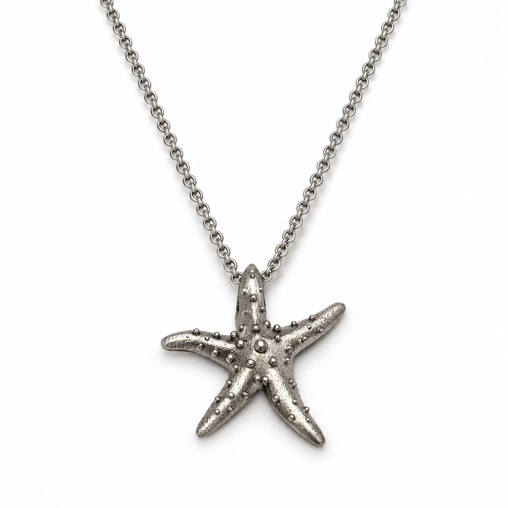 Collier Seestern in Silber – Unikat von Marcel Gebert